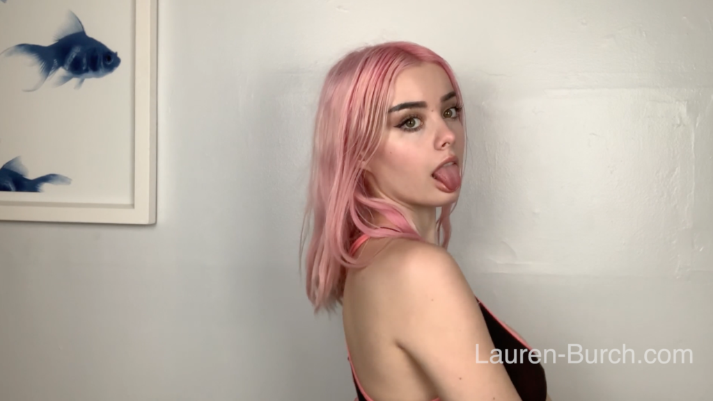 Lauren Burch pink hair