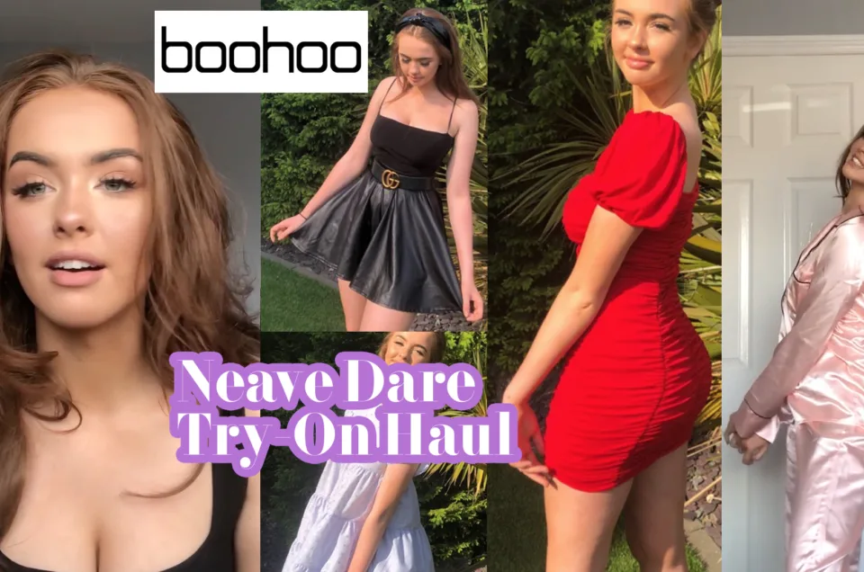 English Beauty Neave Dare Stuns the world in her Boohoo try-on haul